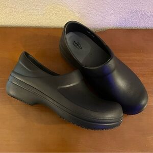 CROCS Work Black Slip-On Clog Shoes